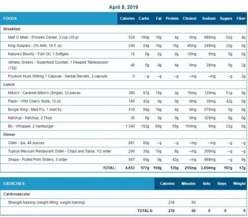 2019-04-08 food-exercise